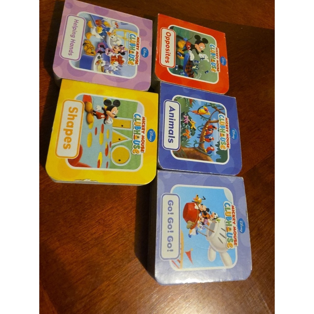 Mickey Mouse Clubhouse Lot 5 Chunky Mini‎ Small Board Books 2008 Toddler Donald